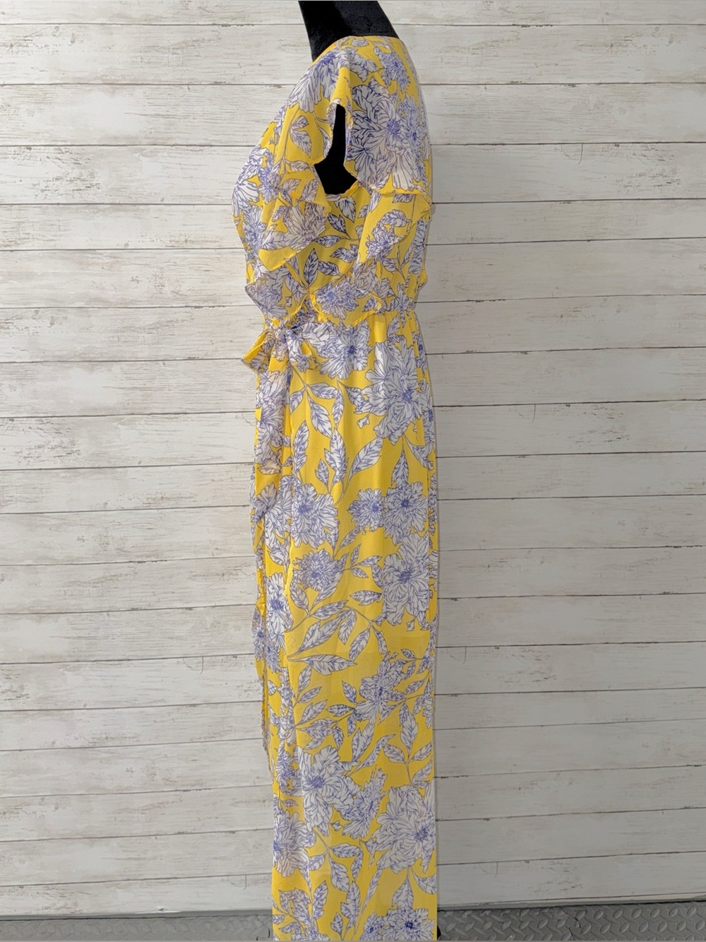 Japna Floral Faux Wrap Dress - Picture 2 of 4